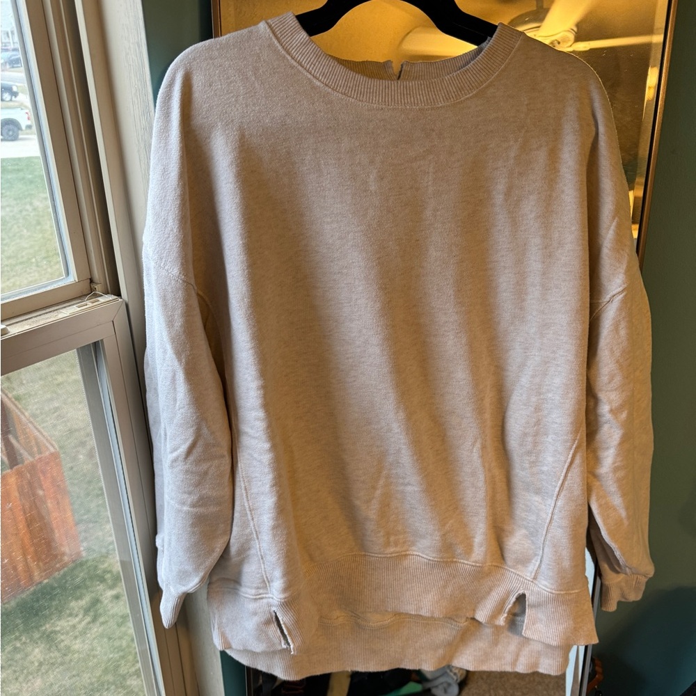 Aerie Oversized Cream Crewneck
